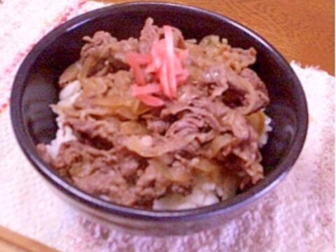 簡単牛丼